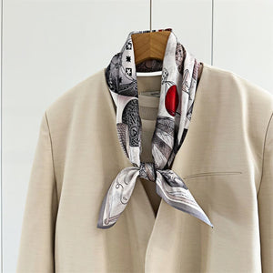 MaraSilk Pure Mulberry Silk Scarf - Square Crepe Satin MS98