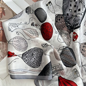 MaraSilk Pure Mulberry Silk Scarf - Square Crepe Satin MS98