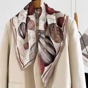 MaraSilk Pure Mulberry Silk Scarf - Square Crepe Satin MS98