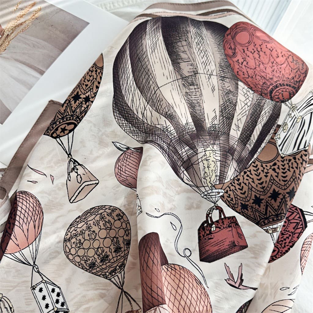 MaraSilk Pure Mulberry Silk Scarf - Square Crepe Satin MS98