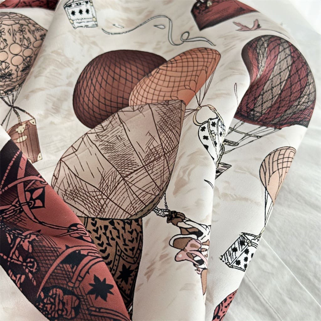 MaraSilk Pure Mulberry Silk Scarf - Square Crepe Satin MS98