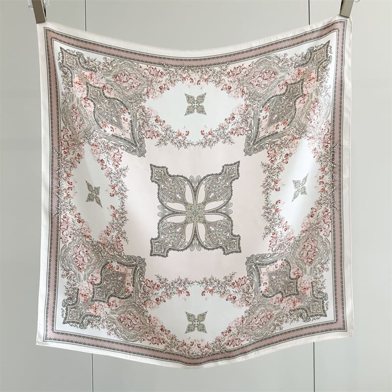 MaraSilk Pure Mulberry Silk Scarf - Square Crepe Satin MS983 25" x 25" MS98301