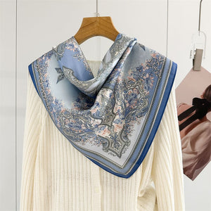 MaraSilk Pure Mulberry Silk Scarf - Square Crepe Satin MS983