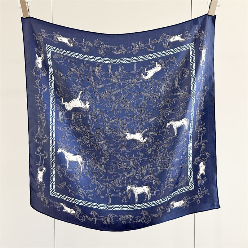 MaraSilk Pure Mulberry Silk Scarf - Square Crepe Satin MS984 25" x 25" MS98401