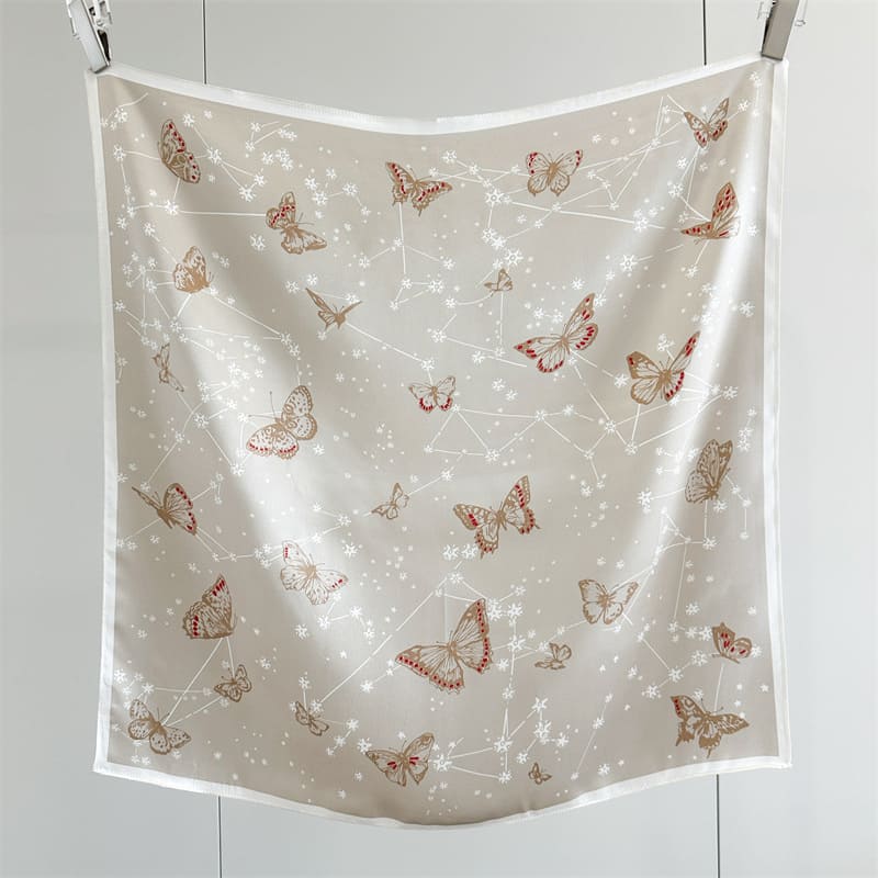 MaraSilk Pure Mulberry Silk Scarf - Square Crepe Satin MS985