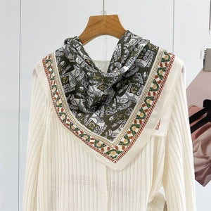 MaraSilk Pure Mulberry Silk Scarf - Square Crepe Satin MS985