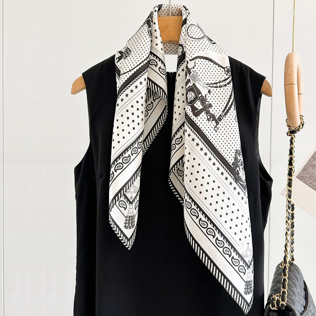 MaraSilk Pure Mulberry Silk Scarf - Square Crepe Satin MS99