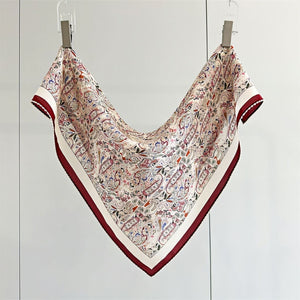 MaraSilk Pure Mulberry Silk Scarf - Square Double Crepe MS232 25" x 25" MS23202