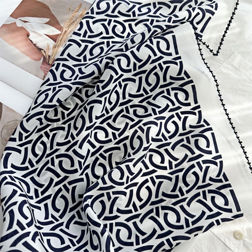 MaraSilk Pure Mulberry Silk Scarf - Square Double Crepe MS232