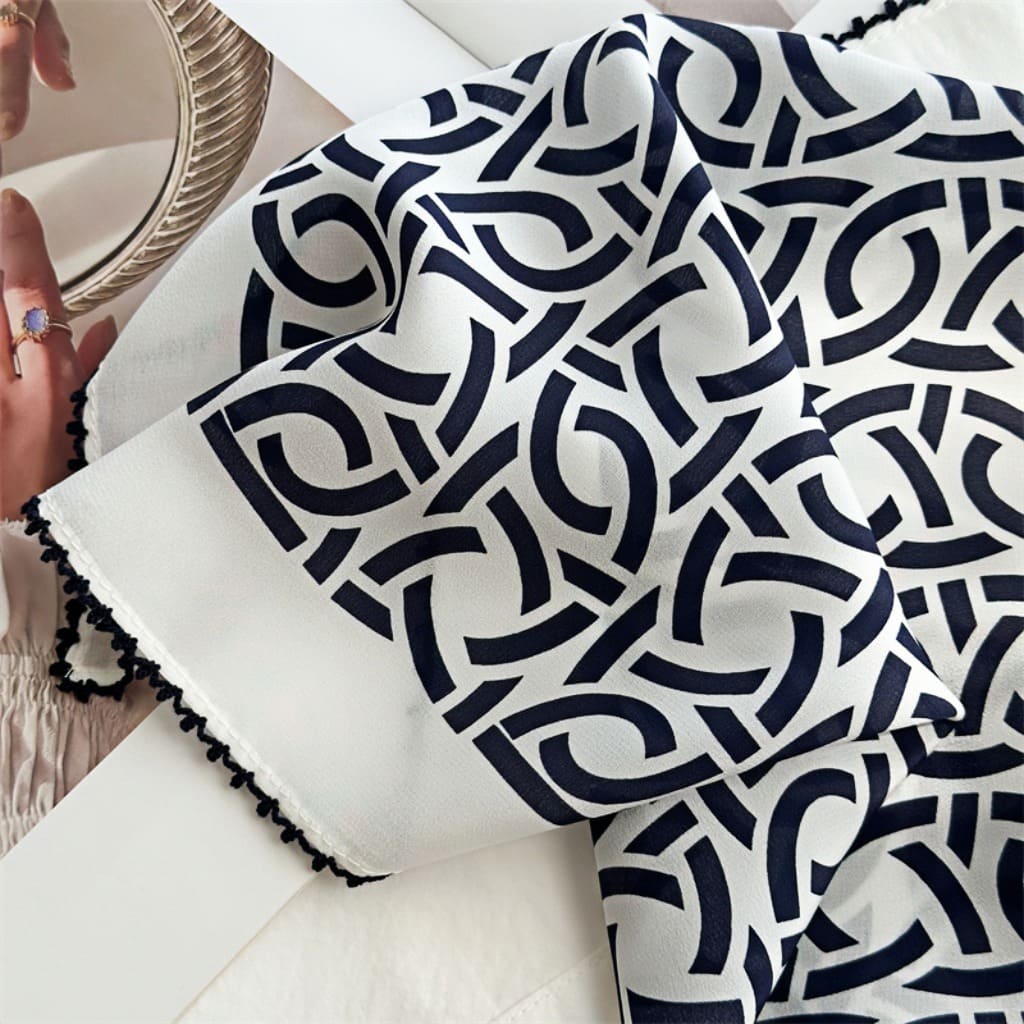 MaraSilk Pure Mulberry Silk Scarf - Square Double Crepe MS232