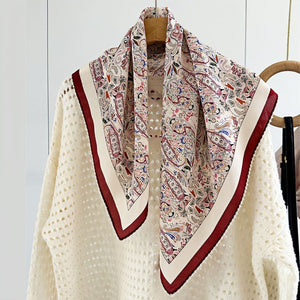 MaraSilk Pure Mulberry Silk Scarf - Square Double Crepe MS232