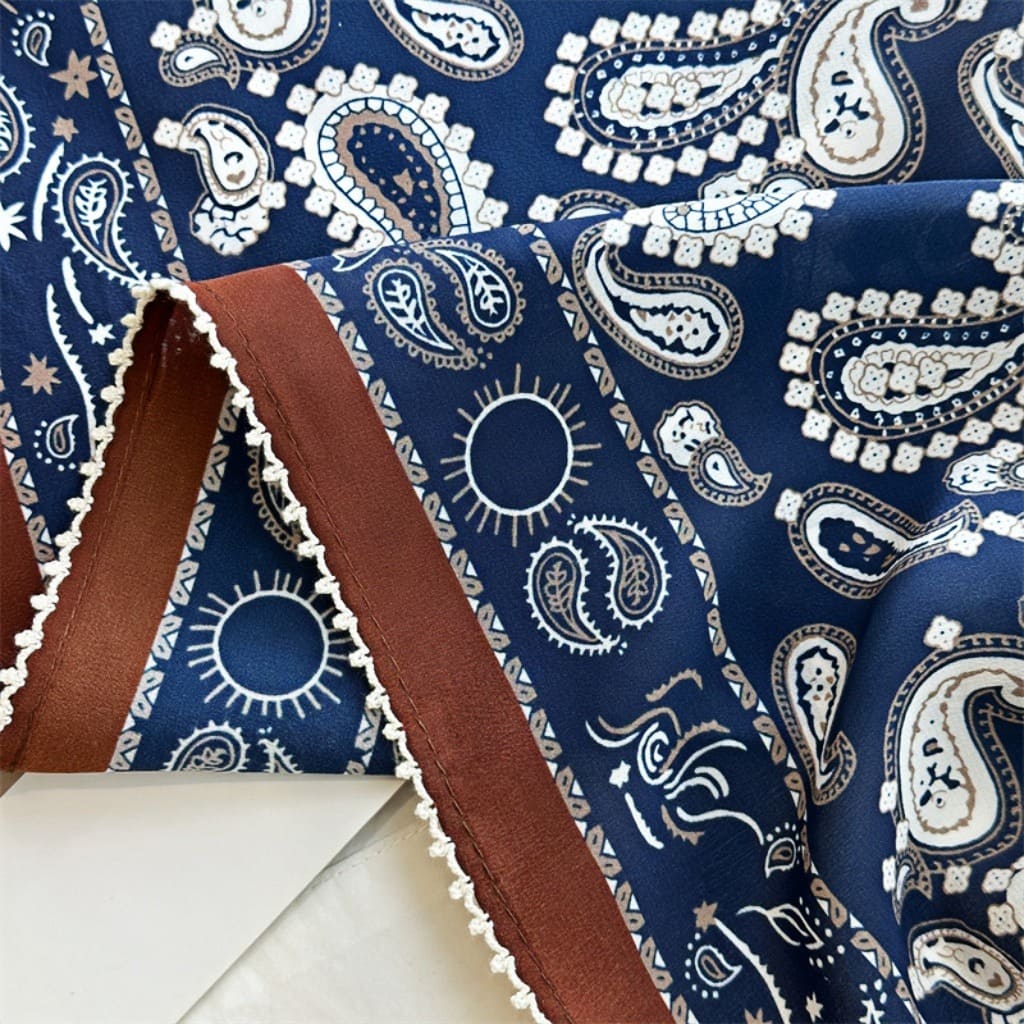 MaraSilk Pure Mulberry Silk Scarf - Square Double Crepe MS232