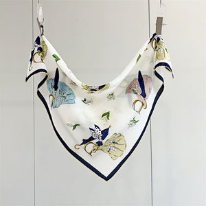 MaraSilk Pure Mulberry Silk Scarf - Square Double Crepe MS232 25" x 25" MS23204