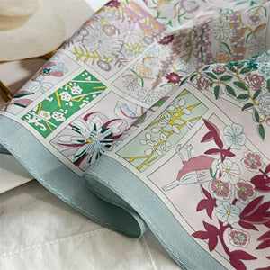 MaraSilk Pure Mulberry Silk Scarf - Square Double Crepe MS233