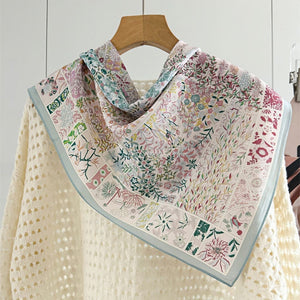 MaraSilk Pure Mulberry Silk Scarf - Square Double Crepe MS233