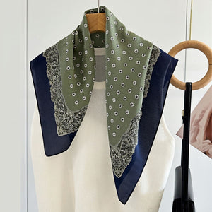 MaraSilk Pure Mulberry Silk Scarf - Square Double Crepe MS234