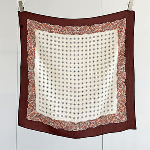 MaraSilk Pure Mulberry Silk Scarf - Square Double Crepe MS234 25" x 25" MS23402