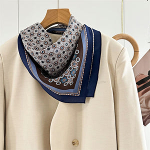 MaraSilk Pure Mulberry Silk Scarf - Square Double Crepe MS236