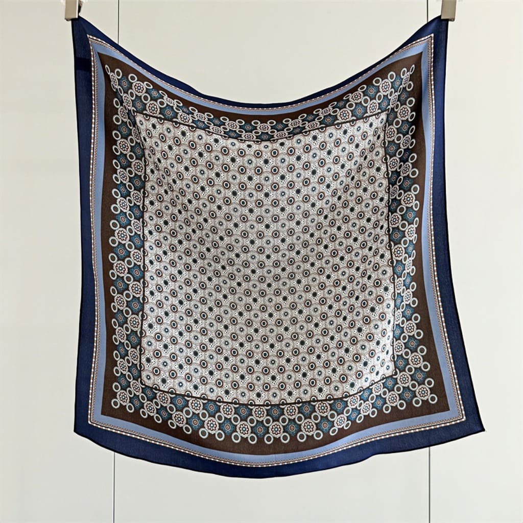 MaraSilk Pure Mulberry Silk Scarf - Square Double Crepe MS236