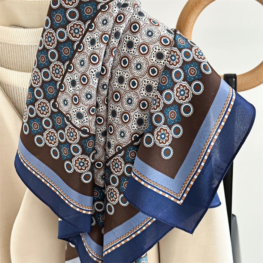 MaraSilk Pure Mulberry Silk Scarf - Square Double Crepe MS236