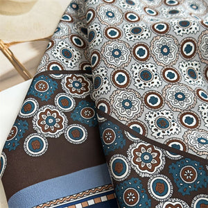 MaraSilk Pure Mulberry Silk Scarf - Square Double Crepe MS236