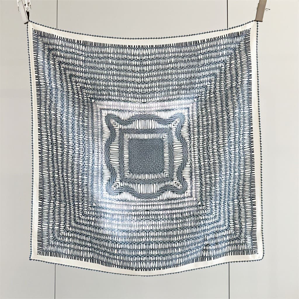 MaraSilk Pure Mulberry Silk Scarf - Square Double Crepe MS237