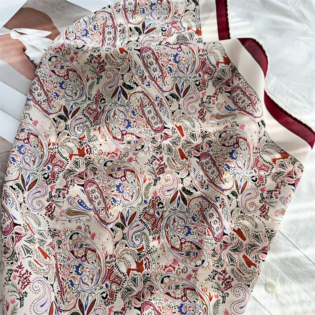 MaraSilk Pure Mulberry Silk Scarf - Square Double Crepe MS238