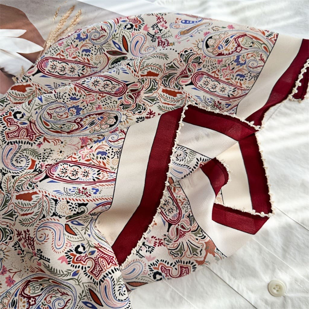 MaraSilk Pure Mulberry Silk Scarf - Square Double Crepe MS238