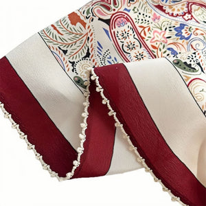 MaraSilk Pure Mulberry Silk Scarf - Square Double Crepe MS238