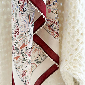 MaraSilk Pure Mulberry Silk Scarf - Square Double Crepe MS238