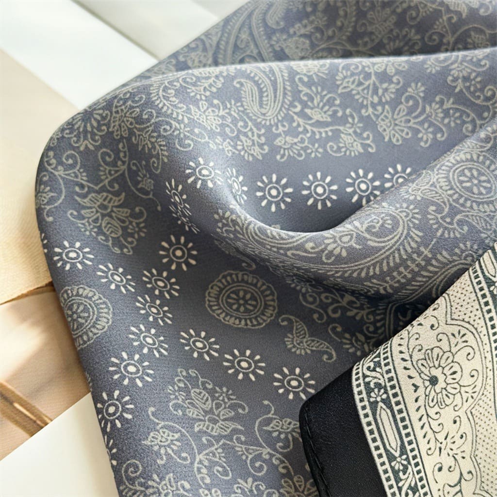 MaraSilk Pure Mulberry Silk Scarf - Square Double Crepe MS239