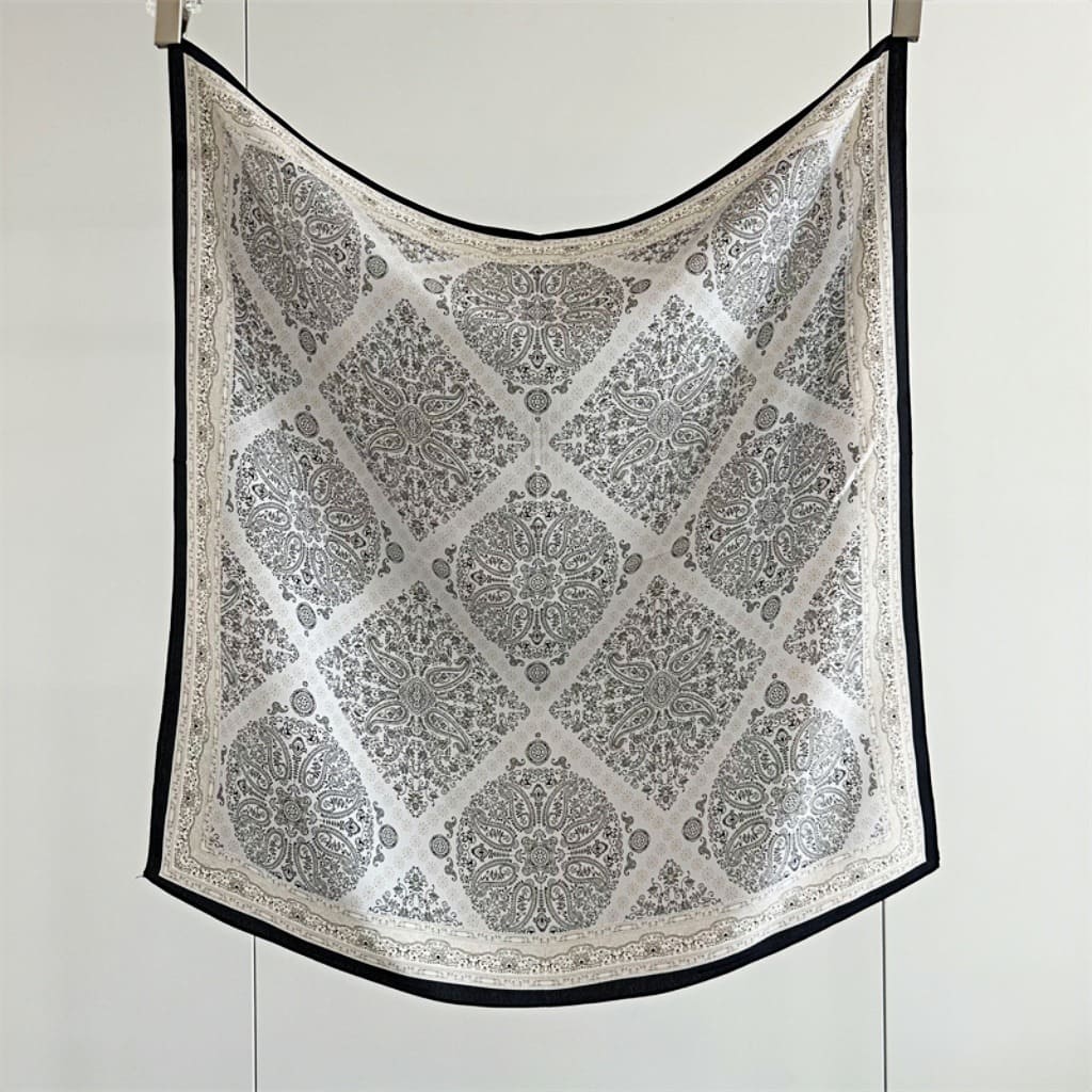 MaraSilk Pure Mulberry Silk Scarf - Square Double Crepe MS239 25" x 25" MS23902