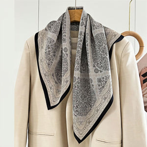 MaraSilk Pure Mulberry Silk Scarf - Square Double Crepe MS239