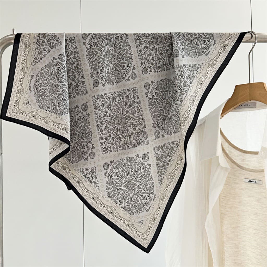 MaraSilk Pure Mulberry Silk Scarf - Square Double Crepe MS239