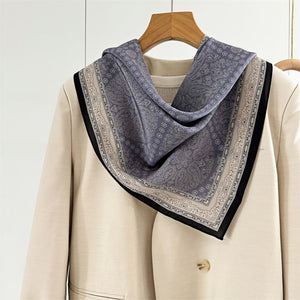 MaraSilk Pure Mulberry Silk Scarf - Square Double Crepe MS239