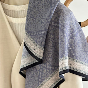 MaraSilk Pure Mulberry Silk Scarf - Square Double Crepe MS239