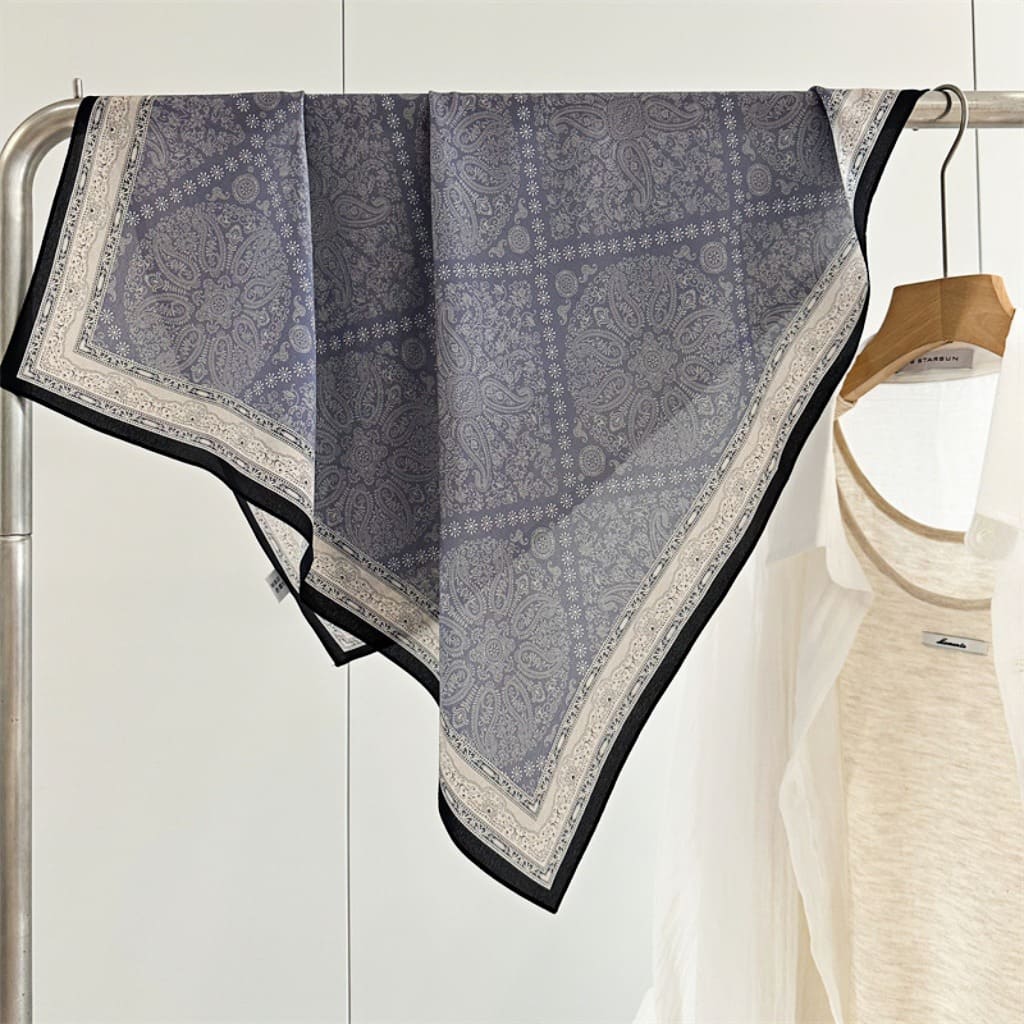 MaraSilk Pure Mulberry Silk Scarf - Square Double Crepe MS239