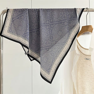 MaraSilk Pure Mulberry Silk Scarf - Square Double Crepe MS239