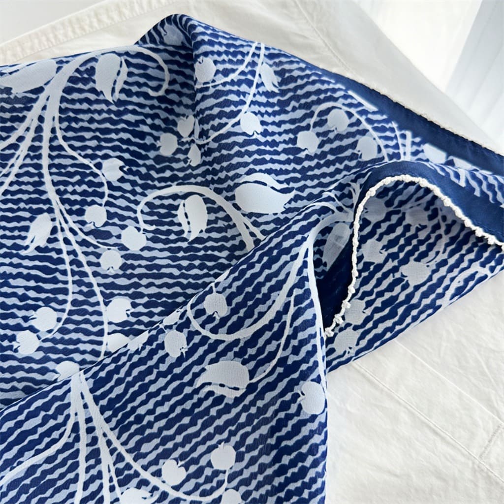 MaraSilk Pure Mulberry Silk Scarf - Square Double Crepe MS240