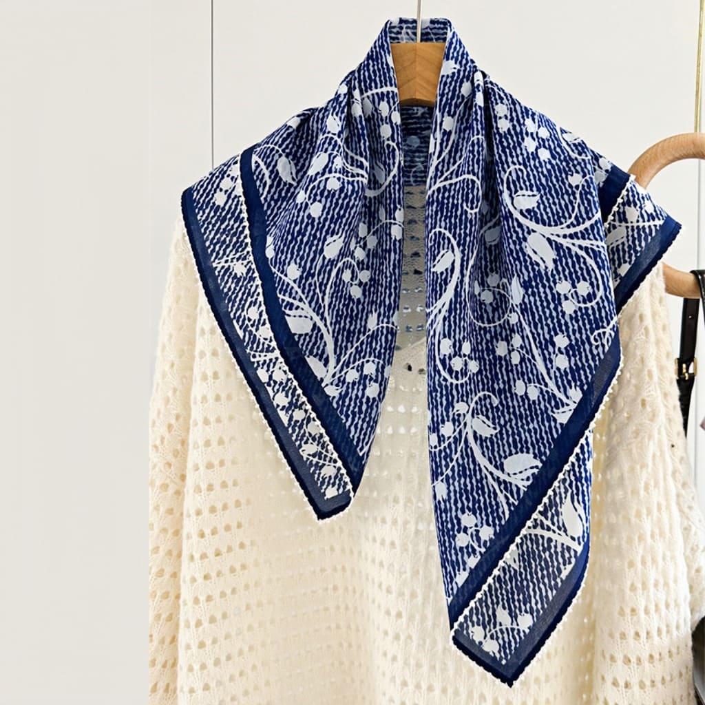 MaraSilk Pure Mulberry Silk Scarf - Square Double Crepe MS240