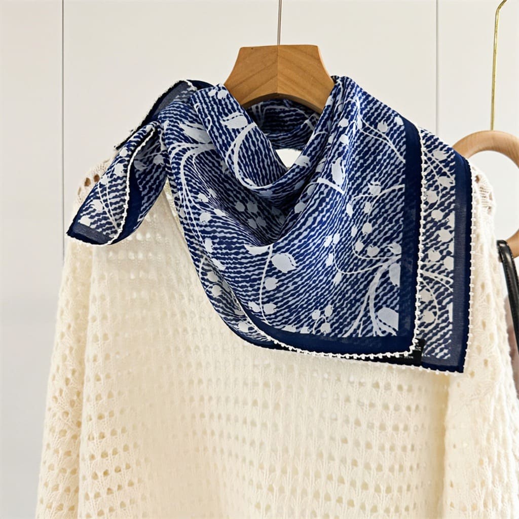 MaraSilk Pure Mulberry Silk Scarf - Square Double Crepe MS240