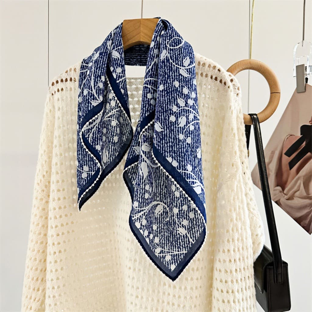 MaraSilk Pure Mulberry Silk Scarf - Square Double Crepe MS240