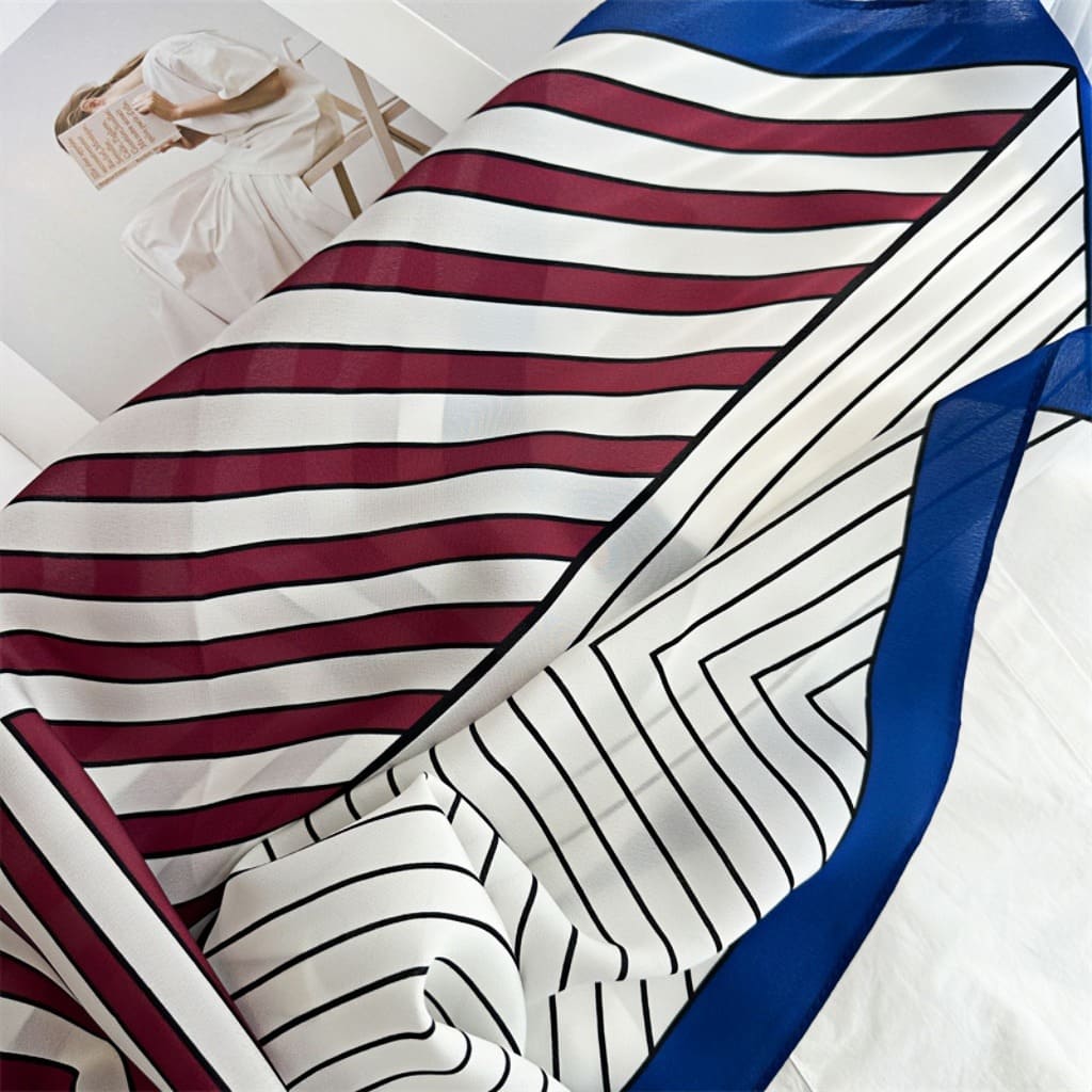 MaraSilk Pure Mulberry Silk Scarf - Square Double Crepe MS241