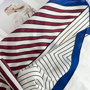 MaraSilk Pure Mulberry Silk Scarf - Square Double Crepe MS241