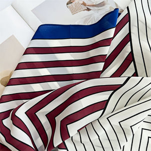 MaraSilk Pure Mulberry Silk Scarf - Square Double Crepe MS241