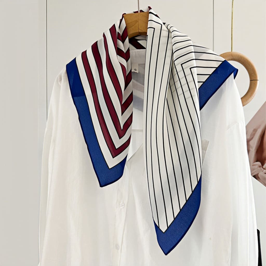 MaraSilk Pure Mulberry Silk Scarf - Square Double Crepe MS241