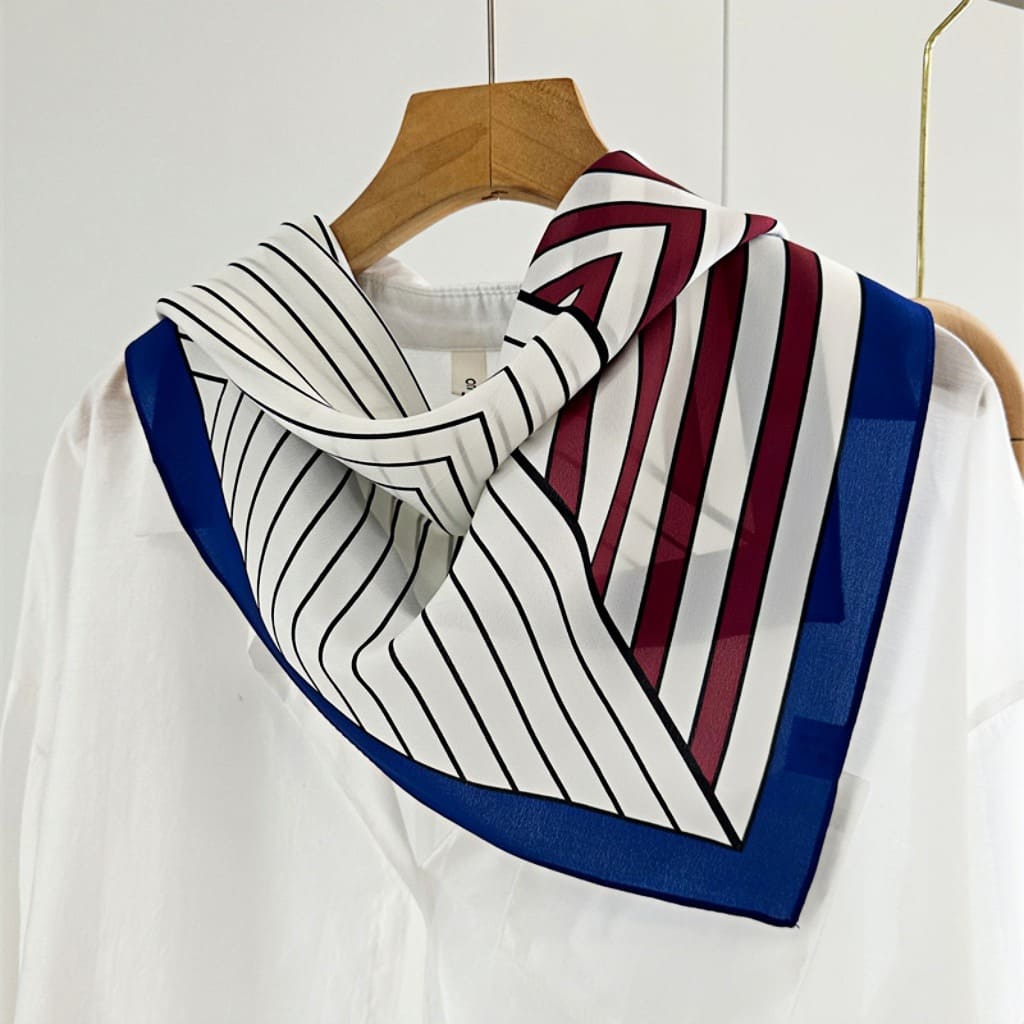 MaraSilk Pure Mulberry Silk Scarf - Square Double Crepe MS241