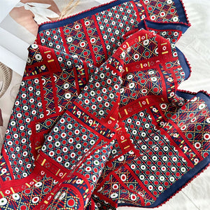 MaraSilk Pure Mulberry Silk Scarf - Square Double Crepe MS242