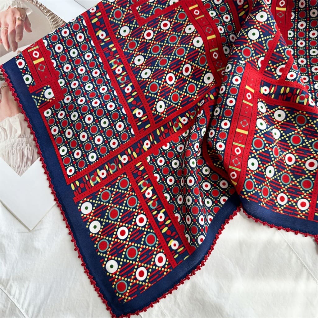 MaraSilk Pure Mulberry Silk Scarf - Square Double Crepe MS242