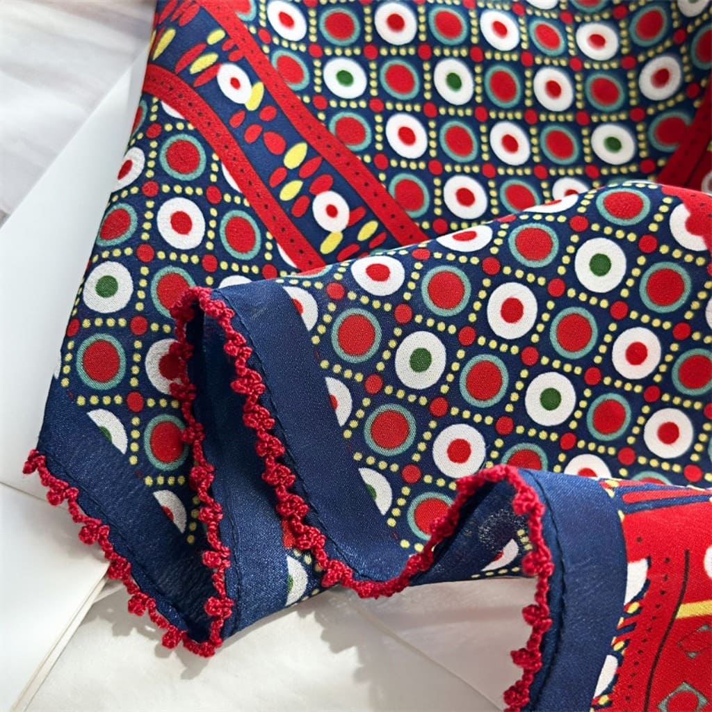 MaraSilk Pure Mulberry Silk Scarf - Square Double Crepe MS242